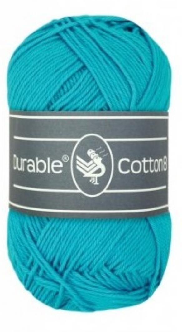 Durable cotton 8, katoenen breigaren/haakgaren, 50 gram, 371 Turquoise kopen?