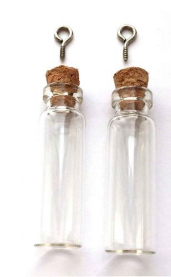 besteden Recensent kat Glazen mini flesjes met kurkje, 12 x 40 mm, 2 stuks kopen? | LTC Leiden