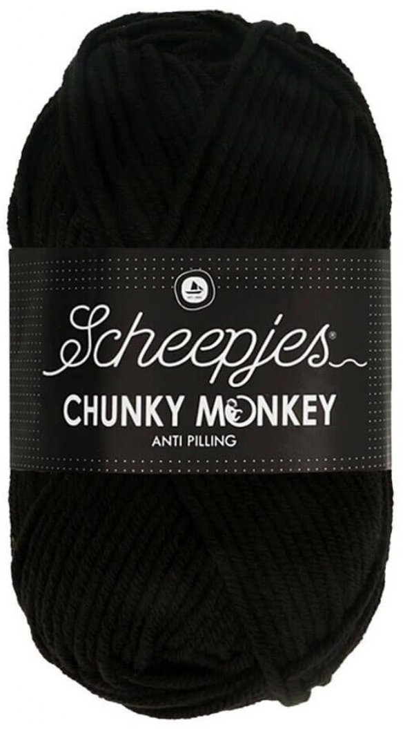 Chunky Monkey acrylwol 100 gram 1002 zwart kopen?