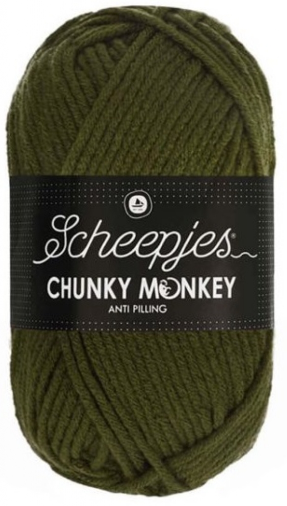 Chunky Monkey acrylwol 100 gram 1027 olijfgroen kopen?