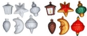 OUTLET Styropor kerstset /  piepschuim kerstset / tempex kerstset, 6 stuks kopen?