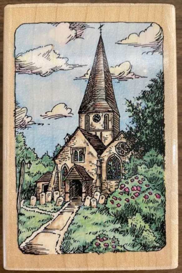 OUTLET Stempel Stampendous, St.James steeple, 8 x 5 cm kopen?