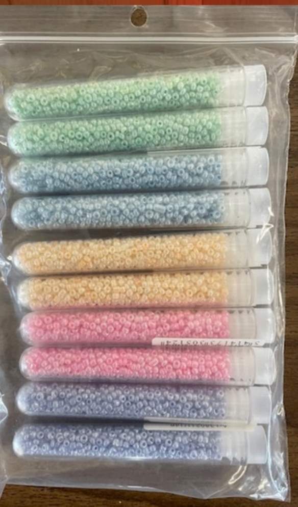 OUTLET Glazen kraaltjes/ rocailles ceylon,  assortiment pastel , 2mm (11/0), 10 buisjes a 6 gram kopen?