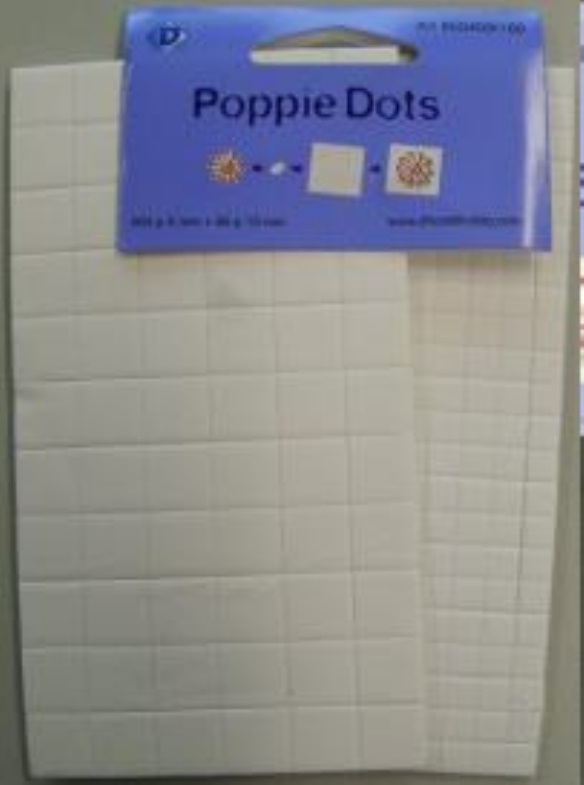 OUTLET Poppie dots vierkant, foamblokjes, 264 st 5mm en 66 st 13mm, wit kopen?