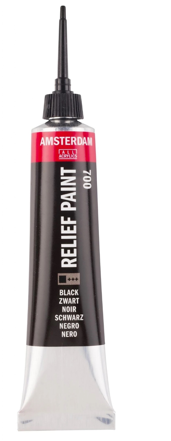 Amsterdam reliefpaint / contourpaint, 20 ml, zwart kopen?