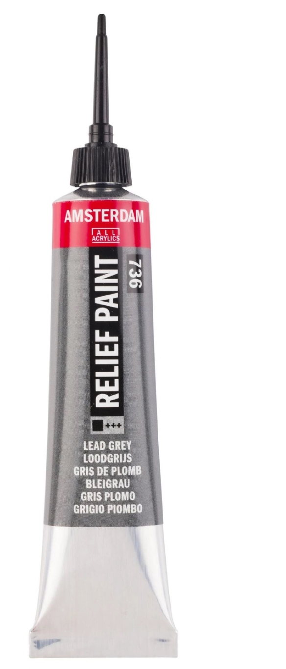 Amsterdam reliefpaint / contourpaint, 20 ml, loodgrijs kopen?