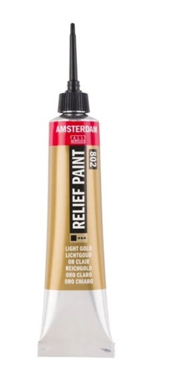 Amsterdam reliefpaint / contourpaint, 20 ml, lichtgoud kopen?