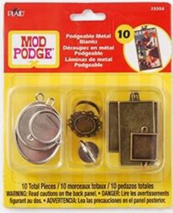 OUTLET Mod podge Podgeable metal blanks, 10 stuks kopen?