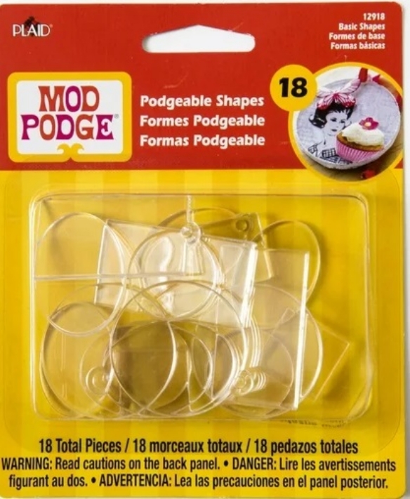 OUTLET Mod podge Podgeable basisvormen acryl, 18 stuks kopen?