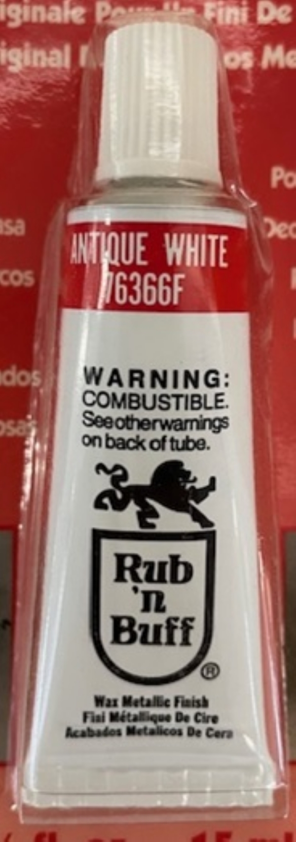 OUTLET Rub 'n Buff wax metallic finish, 15 ml, antiek wit kopen?