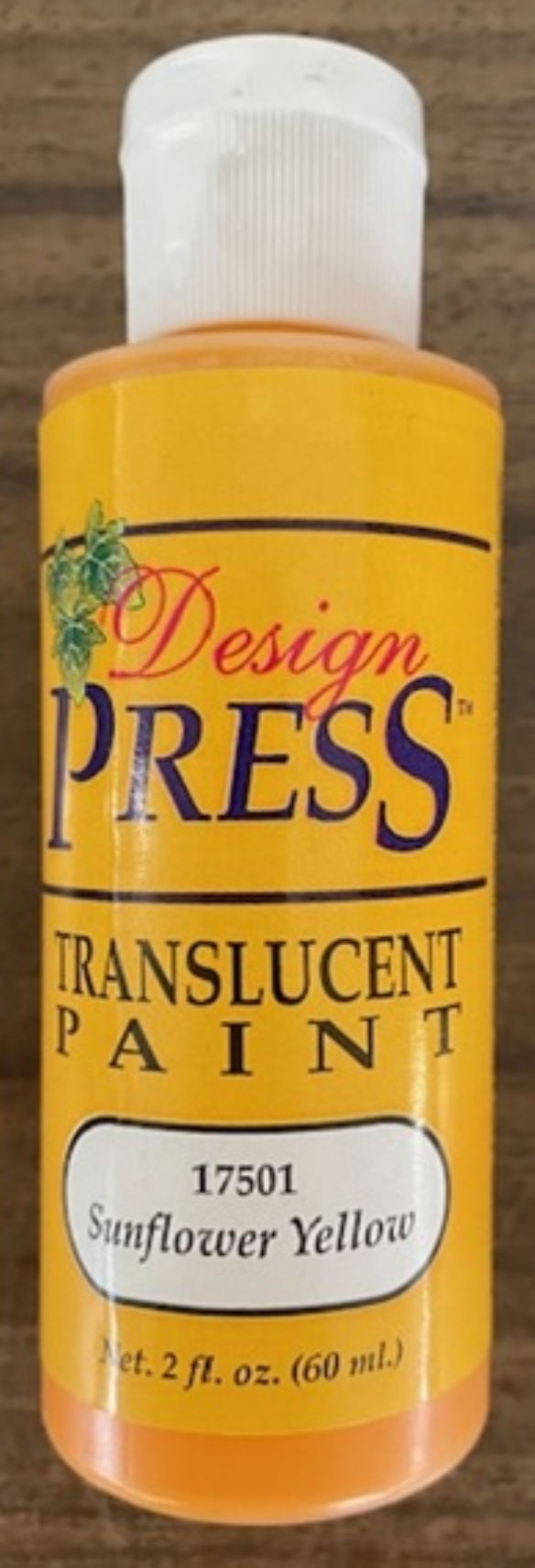 OUTLET Design press transparant acrylverf, 60 ml, zonnebloemgeel kopen?