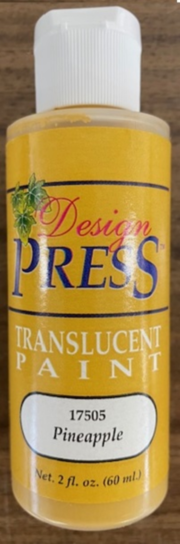 OUTLET Design press transparant acrylverf, 60 ml, ananas kopen?