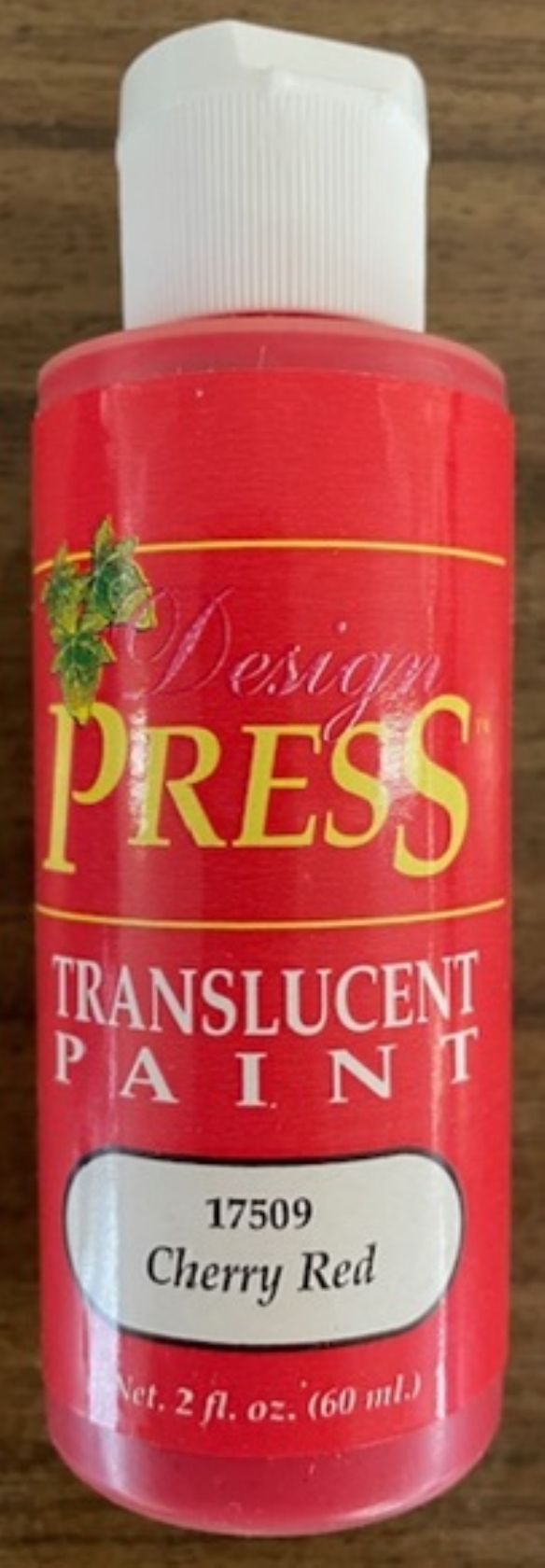 OUTLET Design press transparant acrylverf, 60 ml, kersenrood kopen?