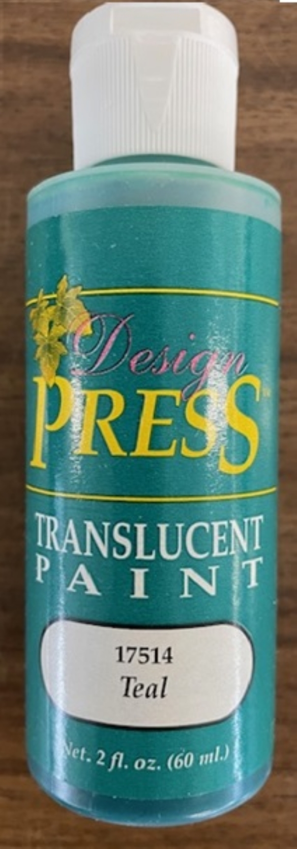 OUTLET Design press transparant acrylverf, 60 ml, groenblauw kopen?