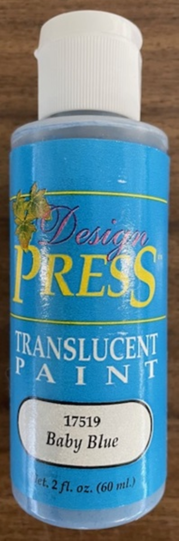 OUTLET Design press transparant acrylverf, 60 ml, babyblauw kopen?