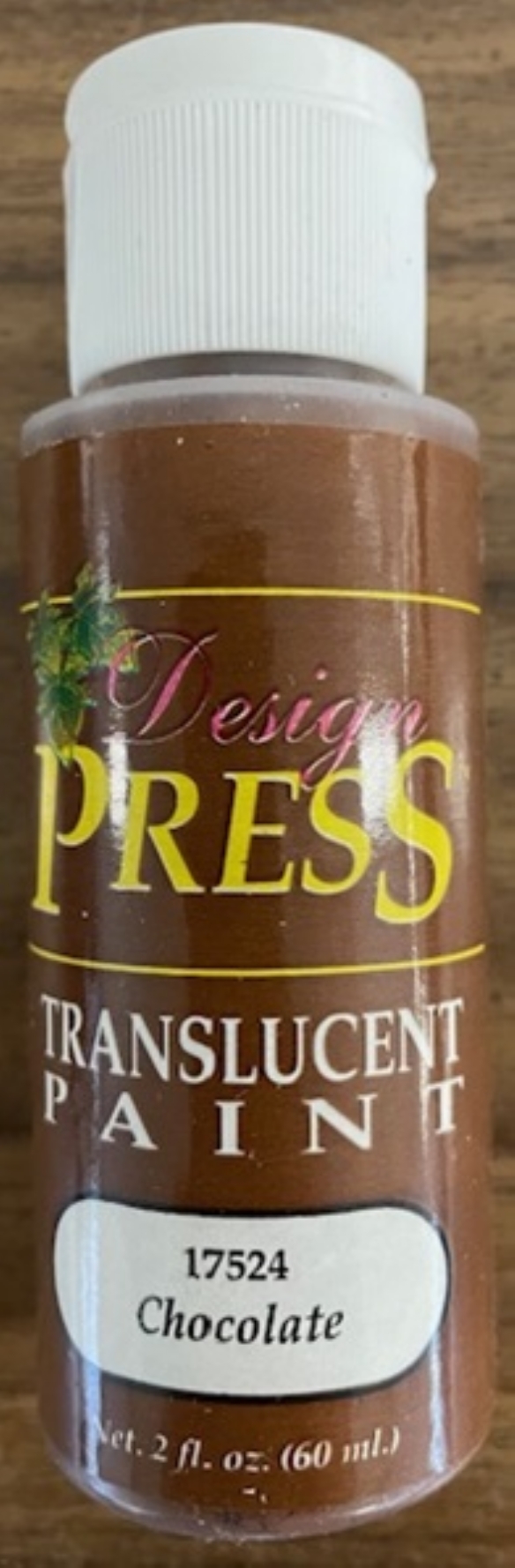 OUTLET Design press transparant acrylverf, 60 ml, chocoladebruin kopen?