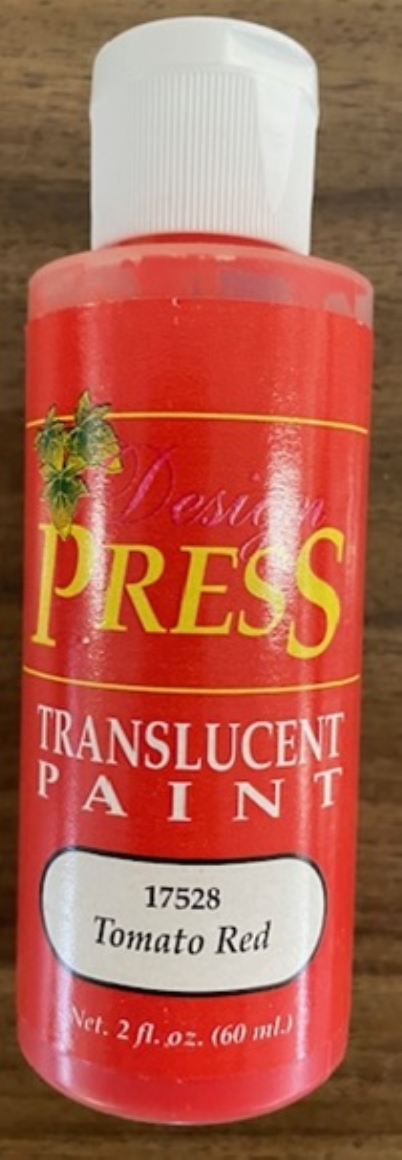 OUTLET Design press transparant acrylverf, 60 ml, tomatenrood kopen?