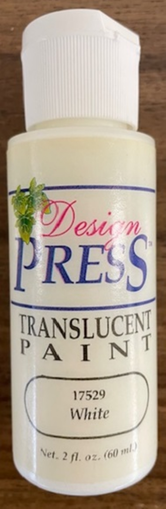 OUTLET Design press transparant acrylverf, 60 ml, wit kopen?