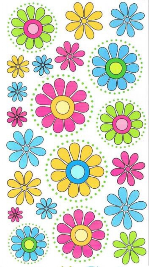 OUTLET Muurstickers / raamstickers, bloemen, 34 x 63.5 cm kopen?