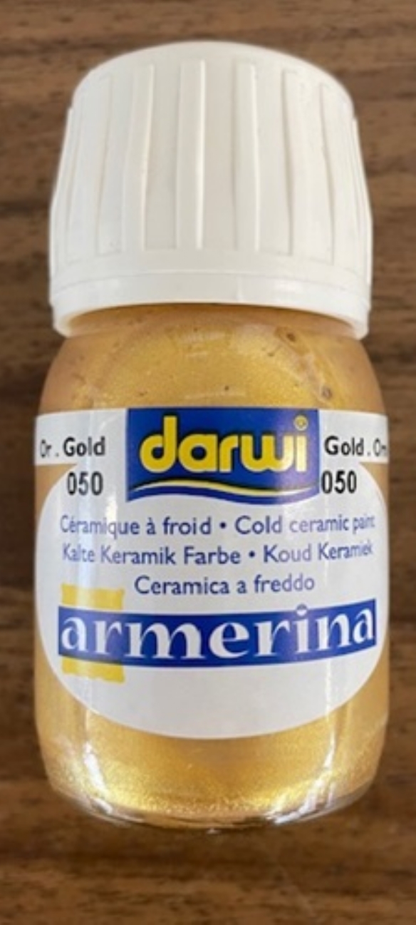 OUTLET Darwi Armerina porseleinverf / keramiekverf, 30 ml, goud kopen?