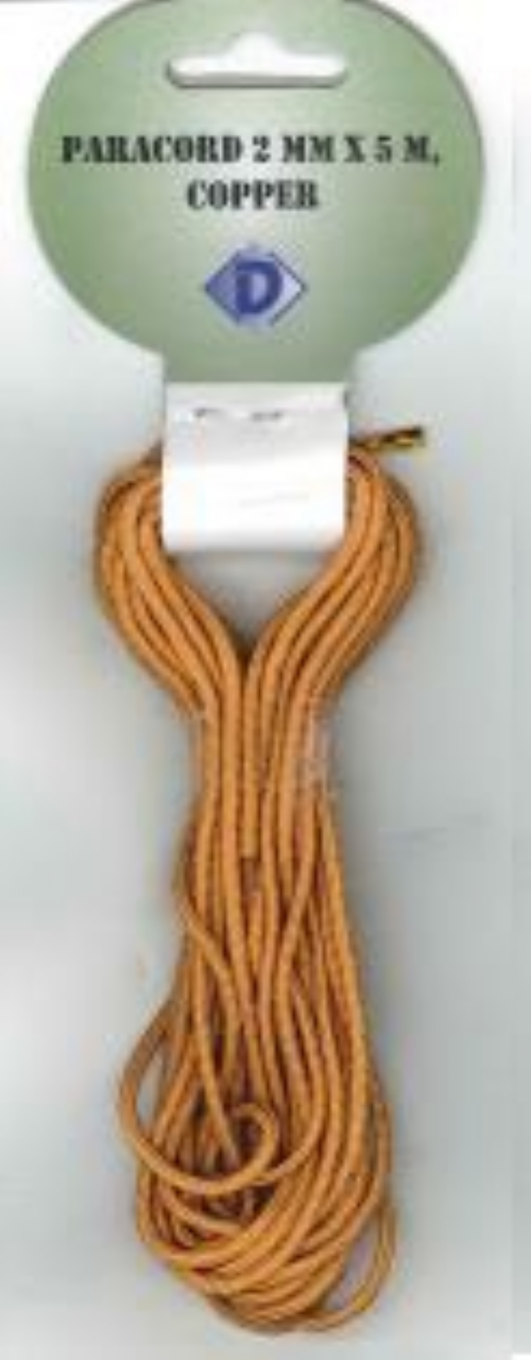 OUTLET Paracord / koord / touw, 2 mm, 5 meter, koper kopen?