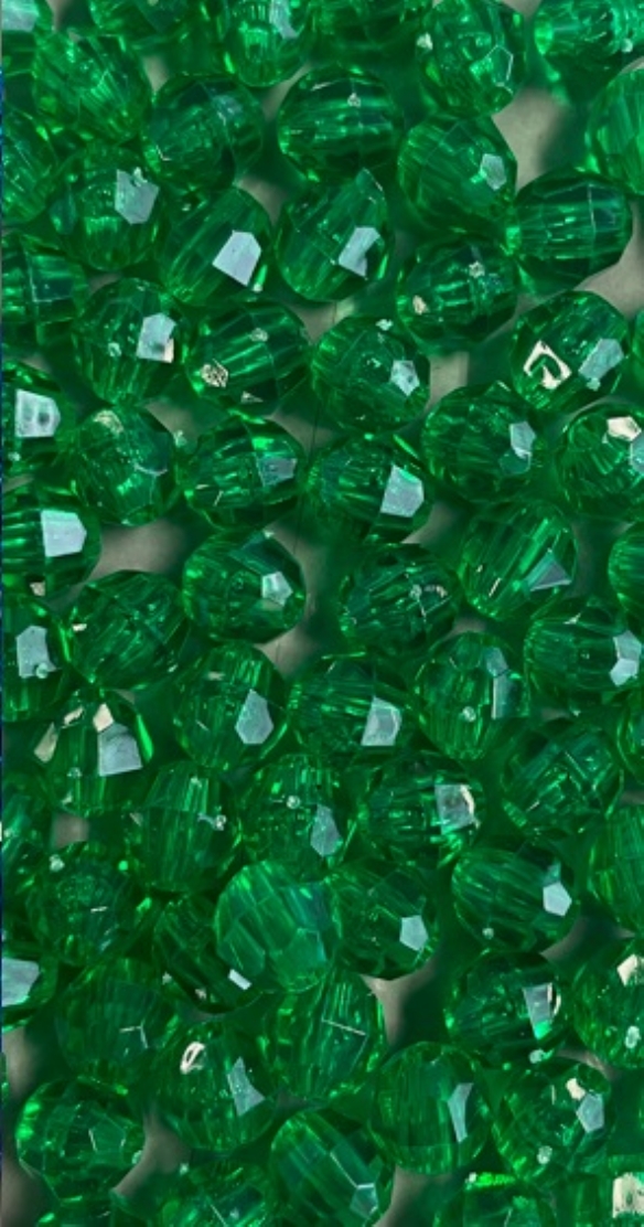 OUTLET Acryl facetkralen 6 mm, groen, 100 stuks kopen?