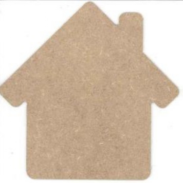 OUTLET MDF Ornament huis, 14 x 14 cm kopen?