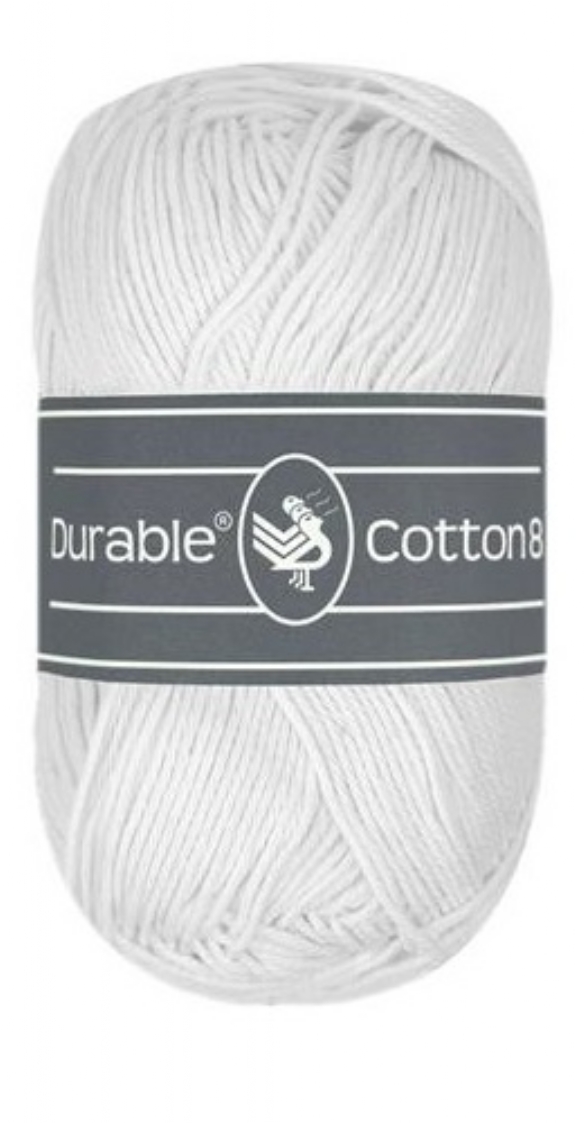 Durable cotton 8, katoenen breigaren/haakgaren, 50 gram, 310 wit kopen?