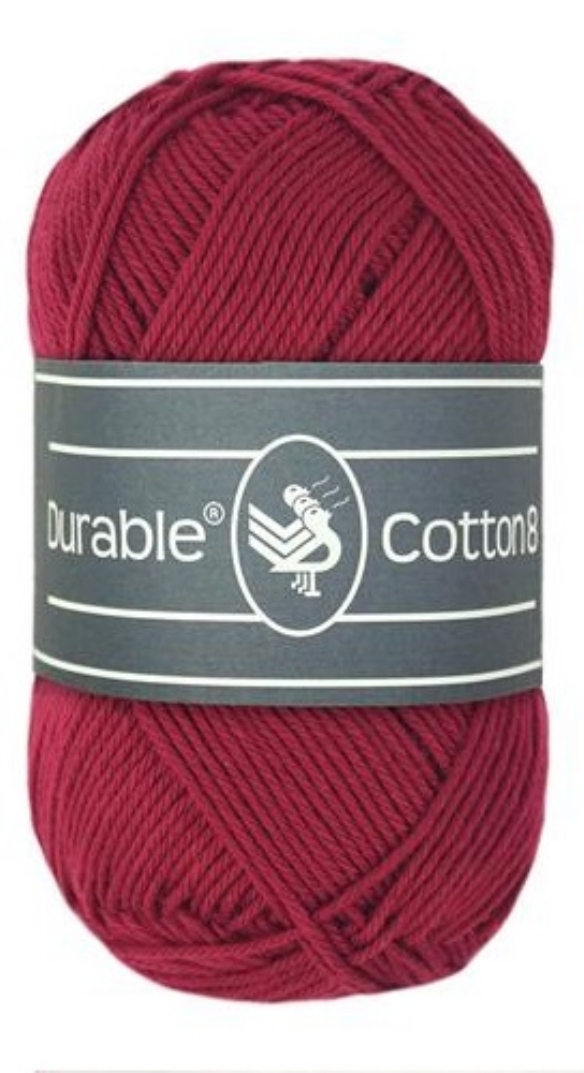 Durable cotton 8, katoenen breigaren/haakgaren, 50 gram, 222 Bordeaux kopen?