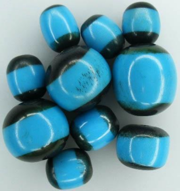 OUTLET Summerbeads kunststof kralen, turquoise, 10 stuks  kopen?