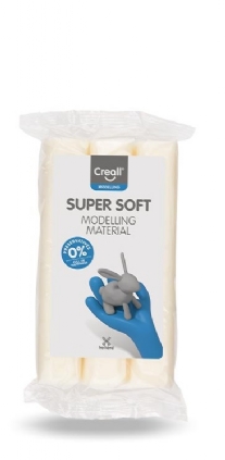 Creall Supersoft kunstklei, wit, 500 gram