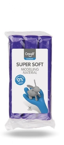 Creall Supersoft kunstklei, paars, 500gram