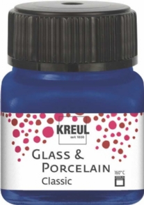 Kreul porseleinverf/glasverf classic/dekkend, 20 ml, koningsblauw