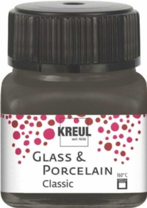 Kreul porseleinverf/glasverf classic/dekkend, 20 ml, donkerbruin