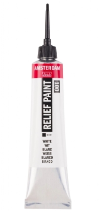 Amsterdam reliefpaint / contourpaint, 20 ml, wit