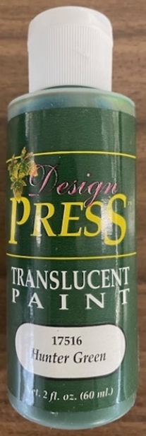 OUTLET Design press transparant acrylverf, 60 ml, jagersgroen