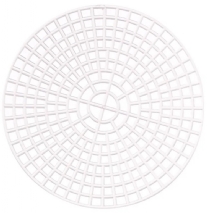 OUTLET Straform Plastic Stramien, 10 stuk, rond, 7.5 cm