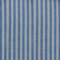 Bedrukte katoenen stof, 45 x 50 cm, blauw gestreept