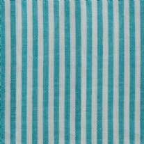 Bedrukte katoenen stof, 45 x 50 cm, turquoise gestreept